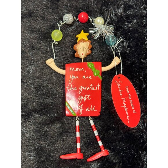 Sandra Magsamen "Mom You Are The Greatest Gift Of All" Holiday Ornament NWT - Picture 2 of 6